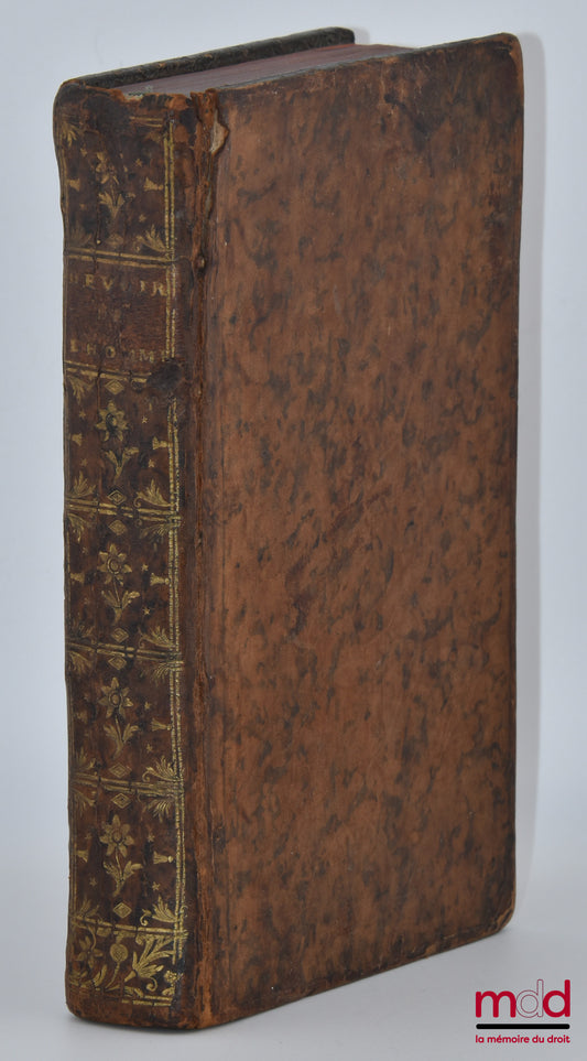 PUFENDORF (Samuel) – THE DUTIES OF MAN AND CITIZEN, AS PRESCRIBED BY NATURAL LAW, Translated from the Latin of the late Baron von Pufendorf by Jean Barbeyrac, With some Notes by the Translator