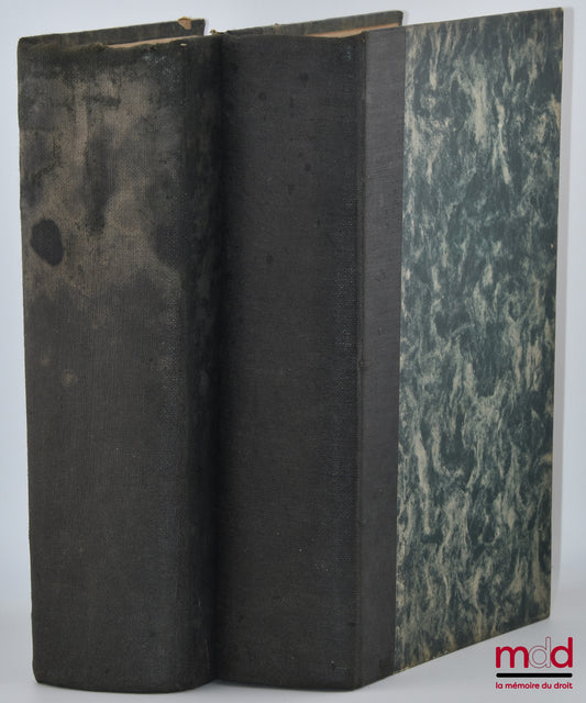 PLANIOL (Marcel) et RIPERT (Georges) – TRAITÉ ÉLÉMENTAIRE DE DROIT CIVIL avec le concours de Jean Boulanger revu et complété par G. Ripert ; t. I : Principes généraux, Personnes, Biens, 3e éd. ; t. II : Obligations, Contrats, Sûretés réelles, 2e éd. ; [mq