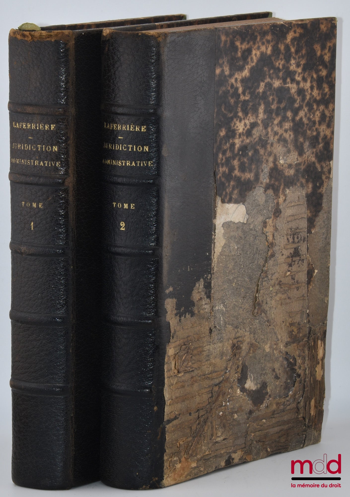 LAFERRIÈRE (Édouard) – TRAITÉ DE LA JURIDICTION ADMINISTRATIVE ET DES RECOURS CONTENTIEUX : t. I : Notions générales et législation comparée - Histoire - Organisation - Compétence de la juridiction administrative ; t. II : Compétence (suite) - Marchés et
