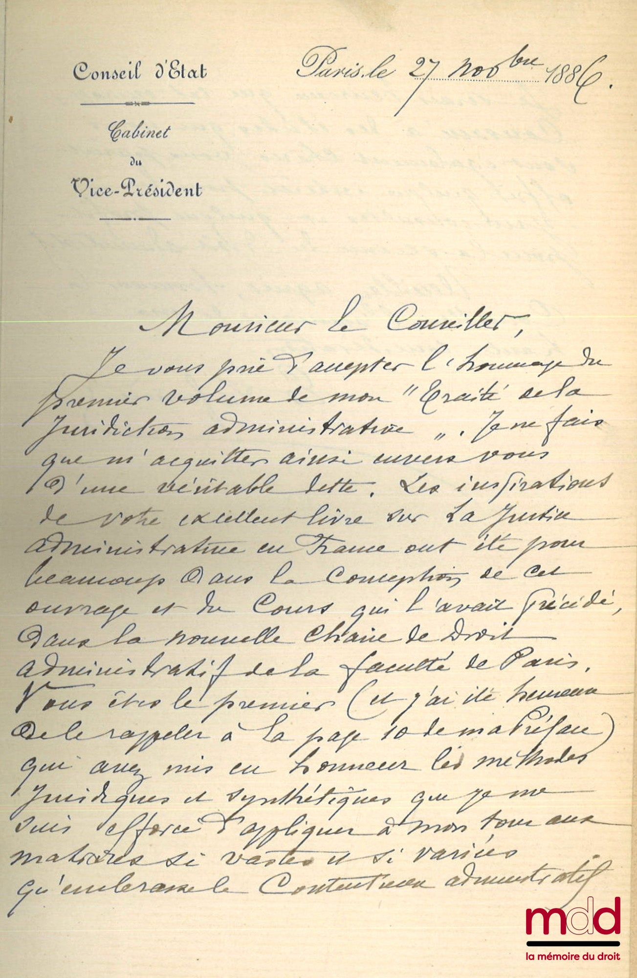 LAFERRIÈRE (Édouard) – TRAITÉ DE LA JURIDICTION ADMINISTRATIVE ET DES RECOURS CONTENTIEUX : t. I : Notions générales et législation comparée - Histoire - Organisation - Compétence de la juridiction administrative ; t. II : Compétence (suite) - Marchés et