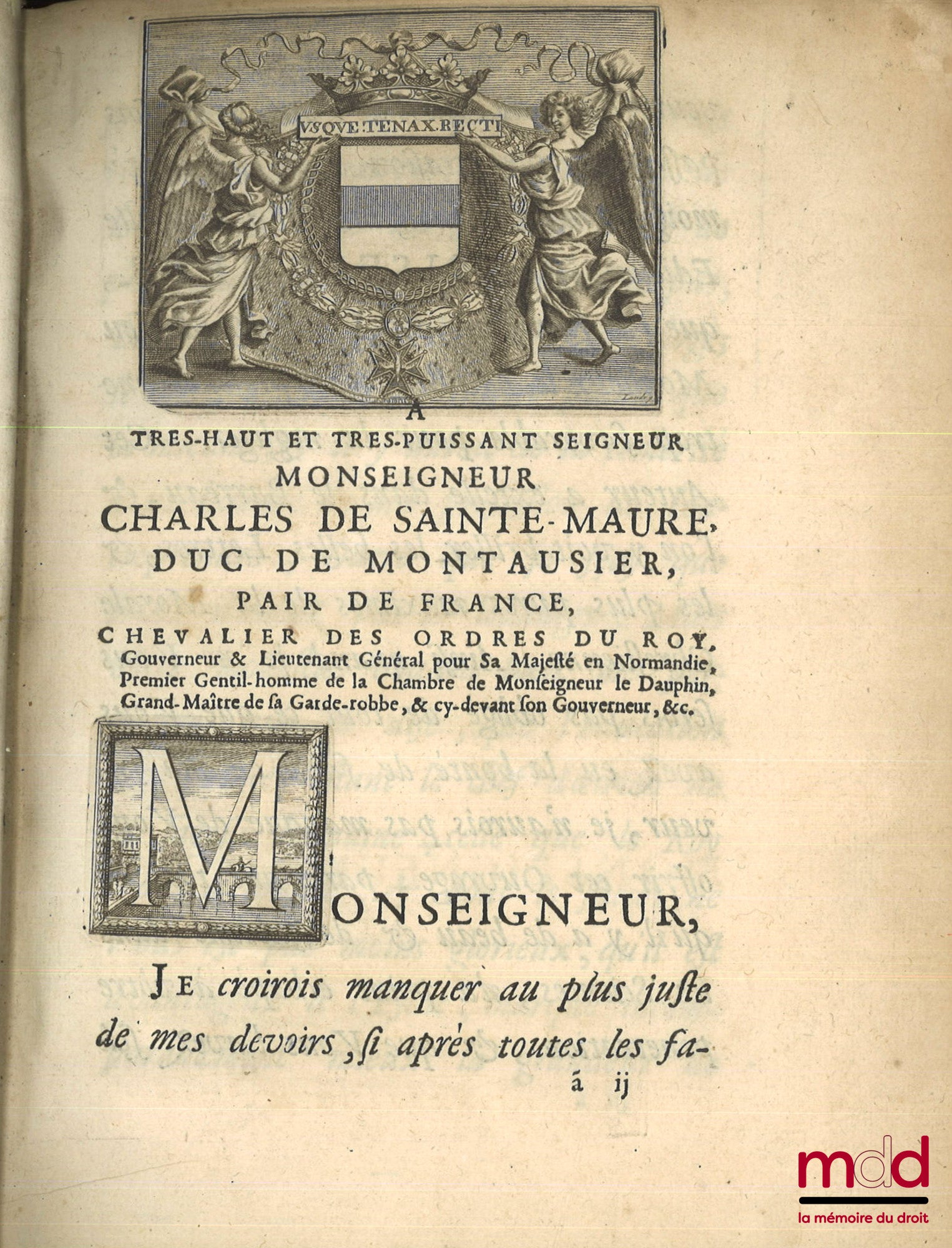 LE MAISTRE (Antoine) – LES PLAIDOYEZ ET HARANGUES DE MONSIEUR LE MAISTRE, CY-DEVANT AVOCAT AU PARLEMENT, ET CONSEILLER DU ROY EN SES CONSEILS D’ESTAT & PRIVÉ, Donnez au public par M. Jean Issali, Advocat au Parlement, 7e éd.