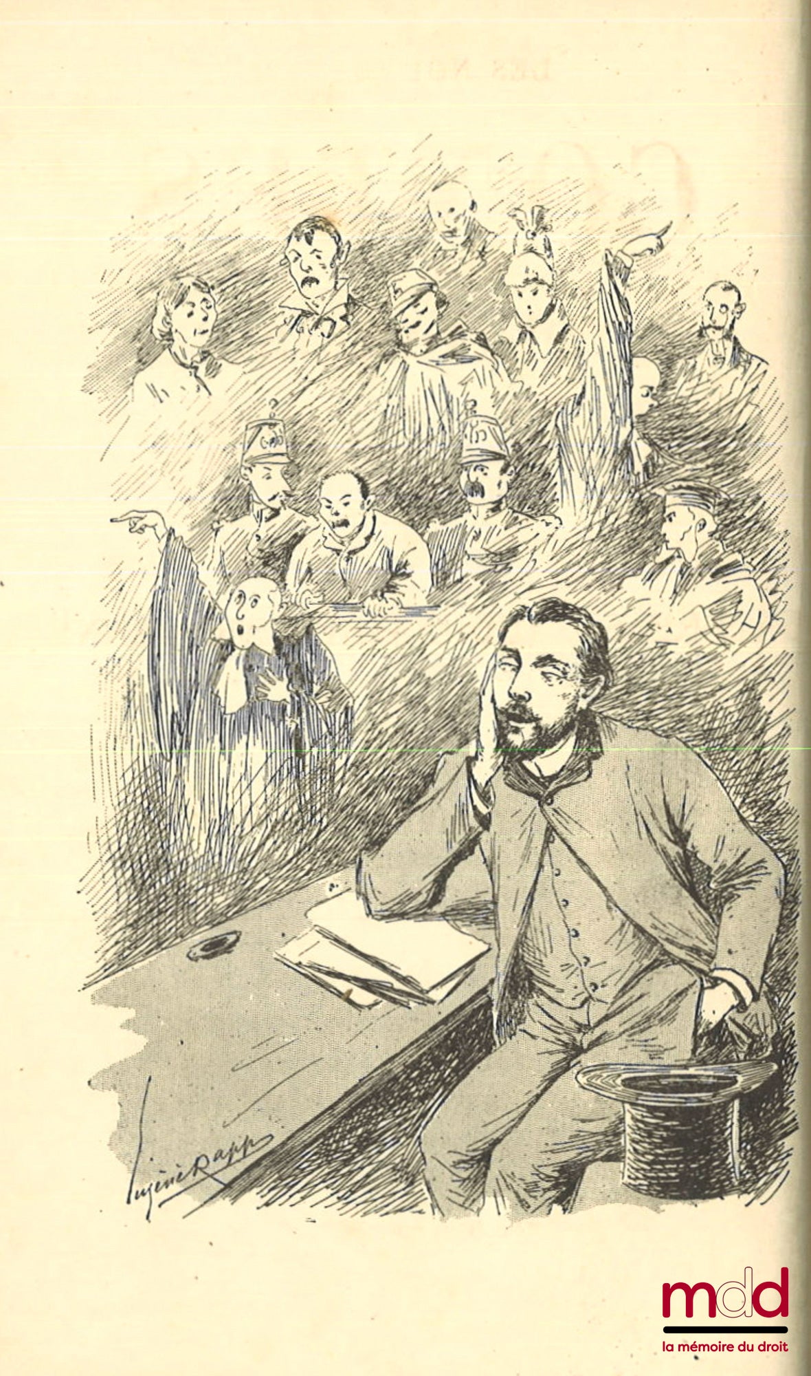 [Collectif] – LES NOUVEAUX CONTES DU PALAIS (Troisième série. Année 1889) par la Presse judiciaire parisienne, Illustrations de Eugène Rapp