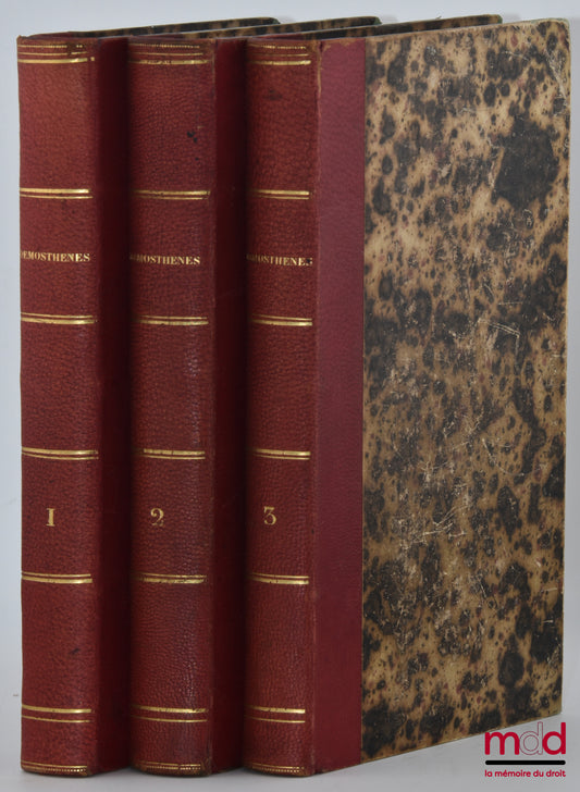 DEMOSTHÈNES – DEMOSTHENIS ORATIONES, Ex recensione Guilielmi Dindorfii, Editio secunda correctior