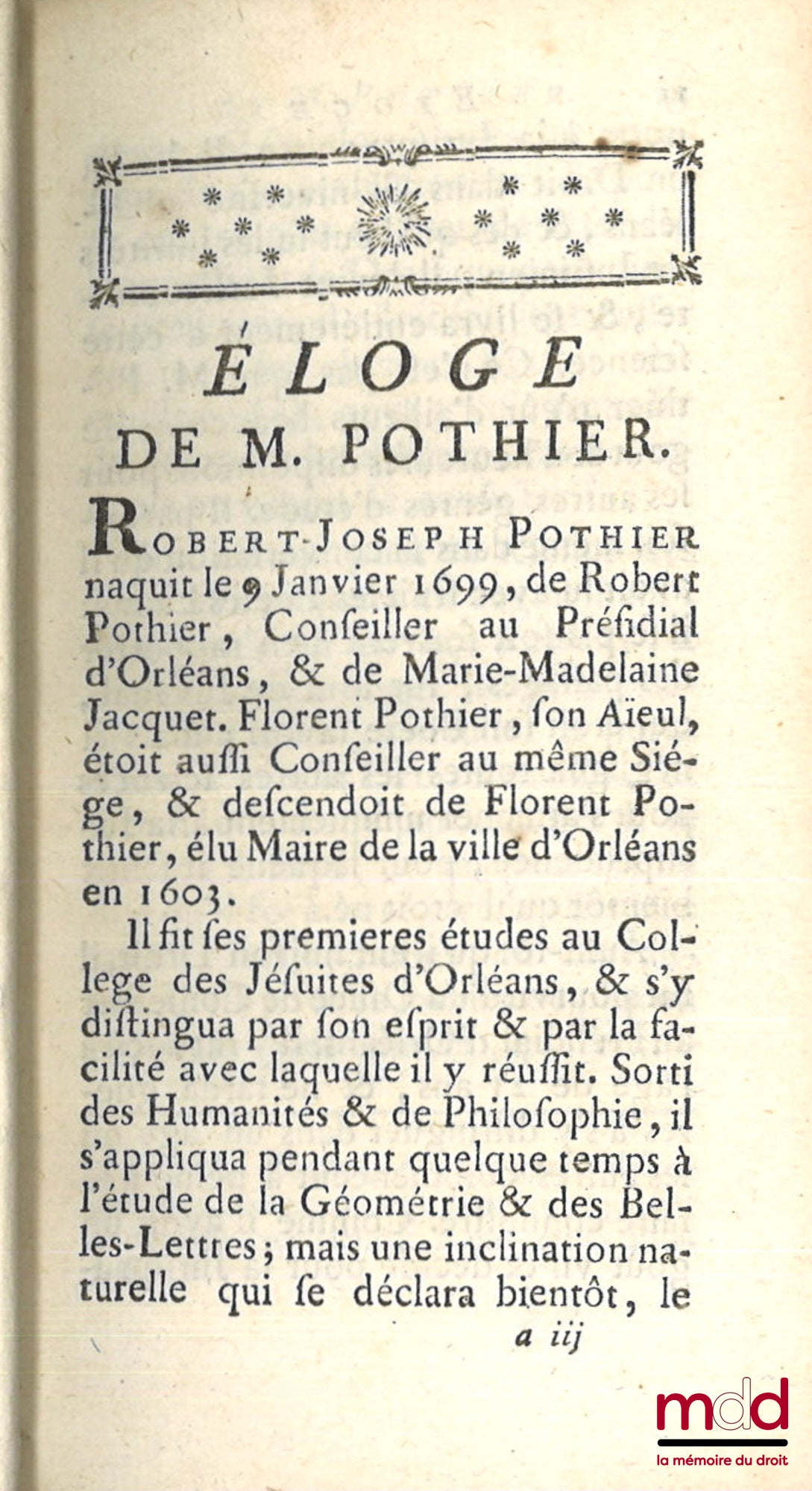POTHIER (Robert-Joseph) – TRAITÉS DE LA POSSESSION ET DE LA PRESCRIPTION, [t. II uniquement]