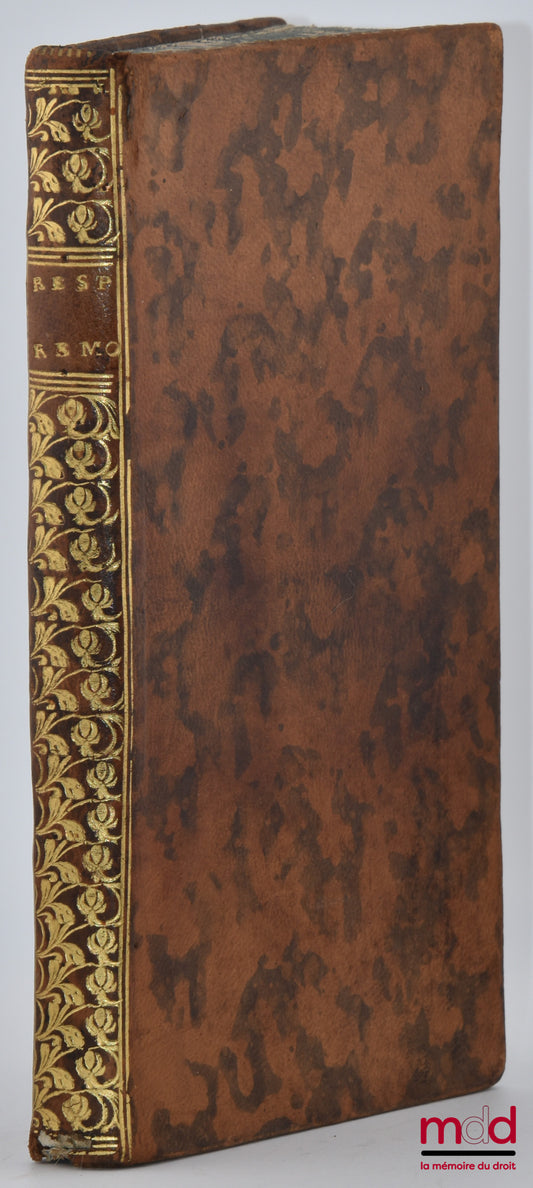 [Cour des Aides - Lamoignon] – TRÈS-HUMBLES ET TRÈS-RESPECTUEUSES REMONTRANCES, Que présentent au Roi notre très-honoré Souverain & Seigneur, les Gens tenans sa Cour des Aides à Paris