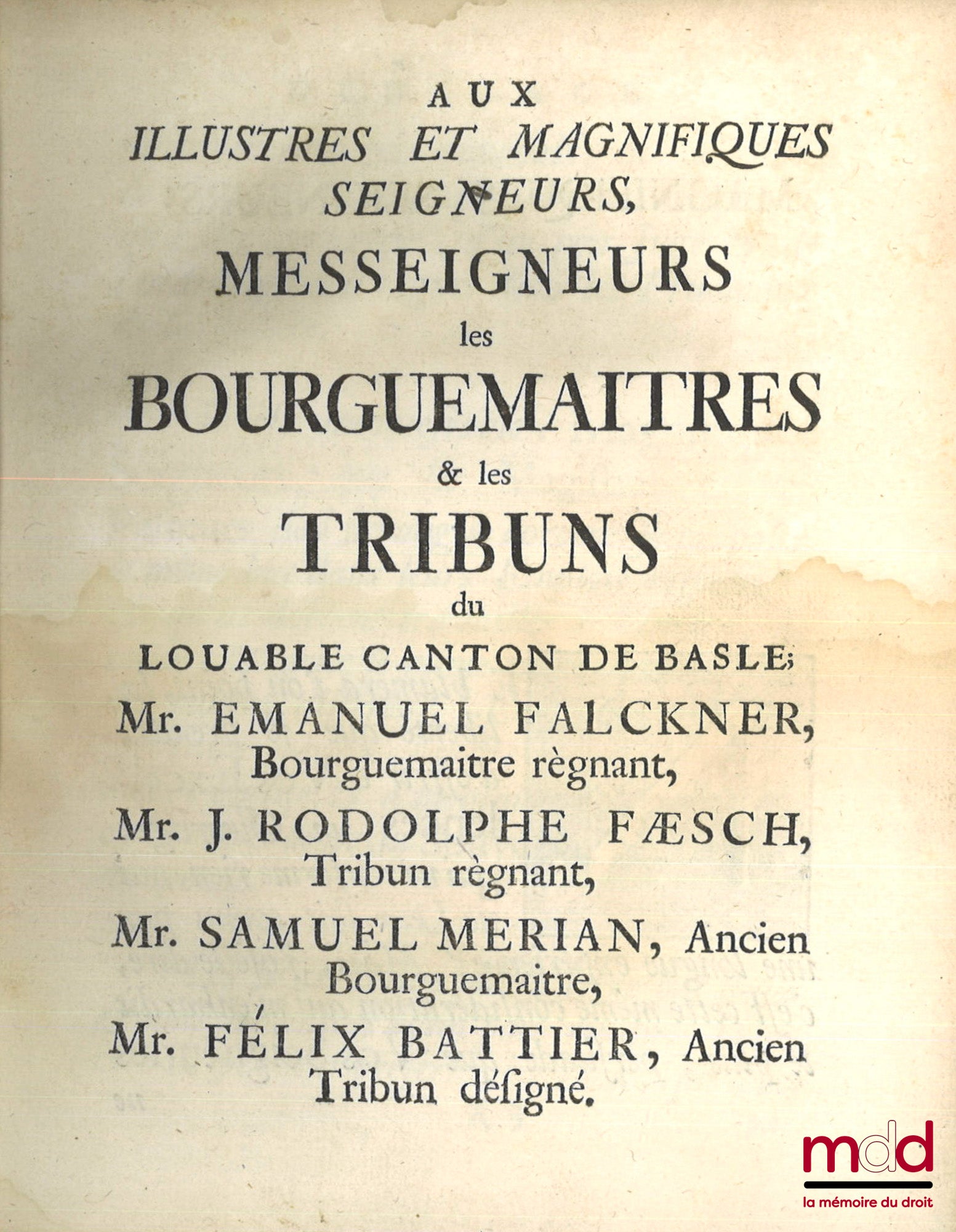 ROQUES (Pierre) – TRAITÉ DES TRIBUNAUX DE JUDICATURE où l’on examine ce que la religion exige des juges, des plaideurs, des avocats et des témoins. Avec une préface où l’on prouve, que la justice est la source de la tranquillité, de la gloire et du bonheu
