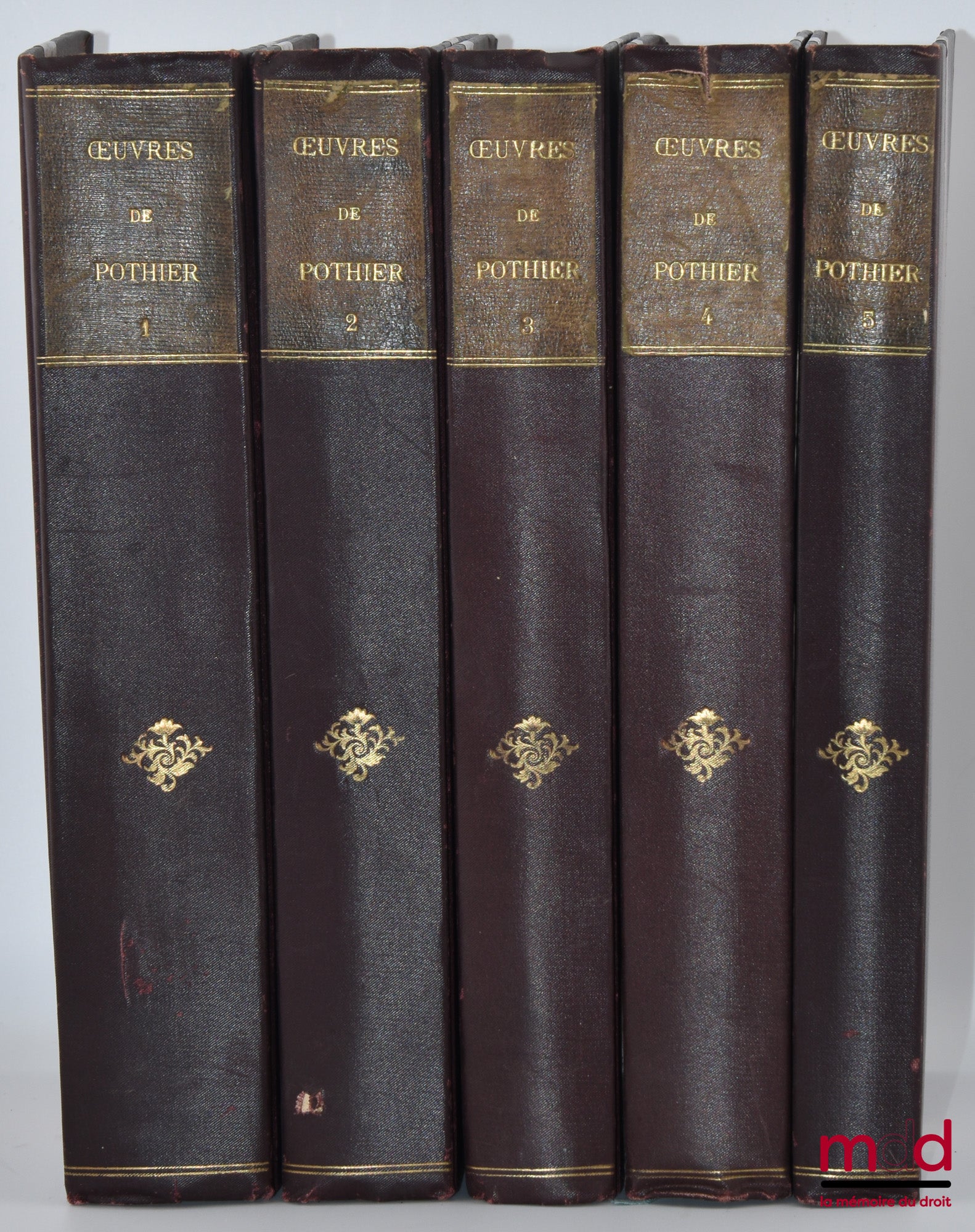 POTHIER (Robert-Joseph) – ŒUVRES DE POTHIER ANNOTÉES ET MISES EN CORRÉLATION AVEC LE CODE CIVIL ET LA LÉGISLATION ACTUELLE PAR M. BUGNET, 2e éd., conforme à la première ; TABLE GÉNÉRALE DES MATIÈRES PAR ORDRE ALPHABÉTIQUE, Suivie d’une table de concordanc