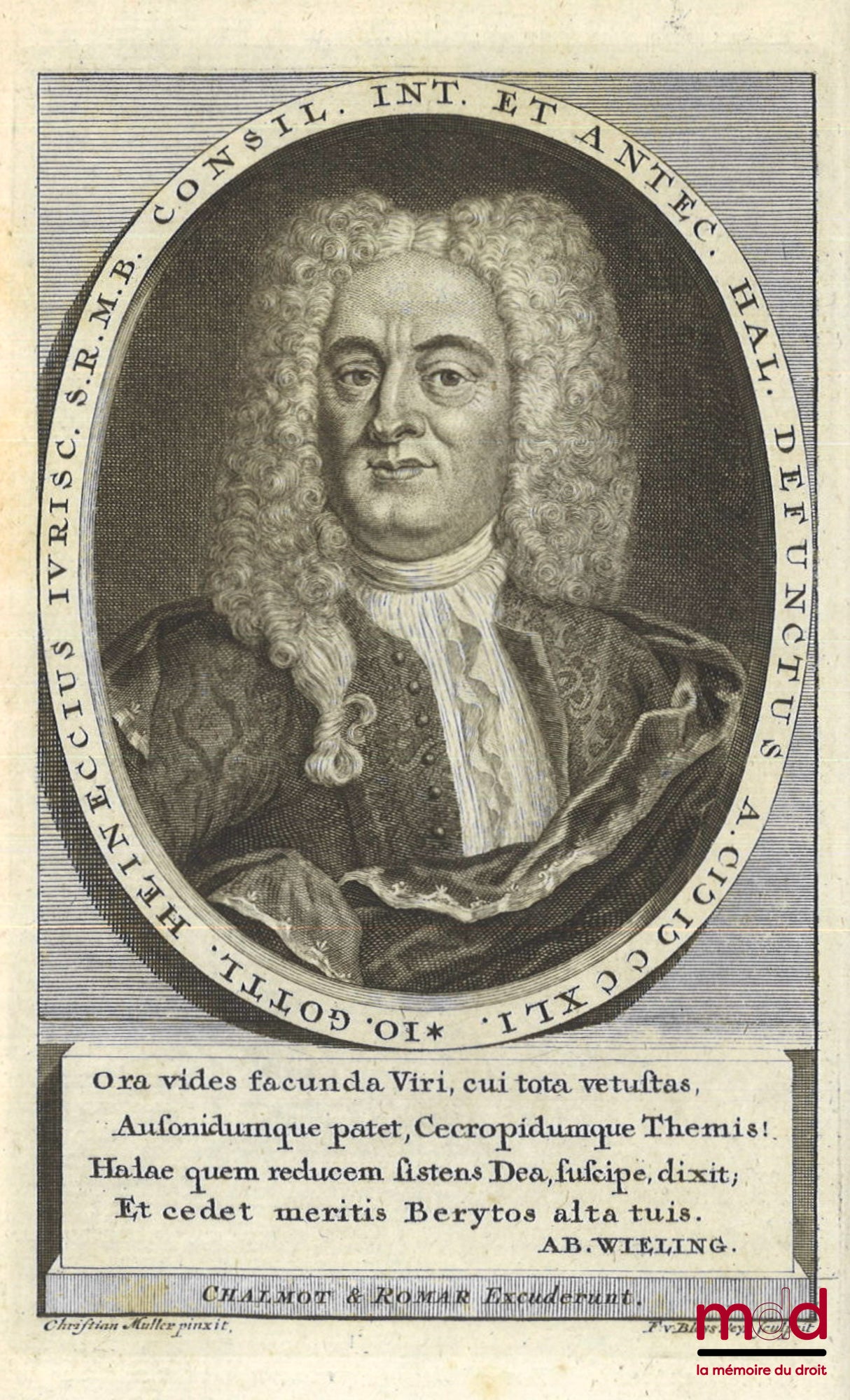 GOTTLIEB HEINECCIUS (Johann) – ANTIQUITATUM ROMANARUM IURISPRUDENTIAM ILLUSTRANTIUM SYNTAGMA SECUNDUM ORDINEM INSTITUTIONUM IUSTINIANI, Digestum in quo multa iuris romani atque auctorum veterum loca explicantur atque illustrantur, Editio quinta, Prioribus