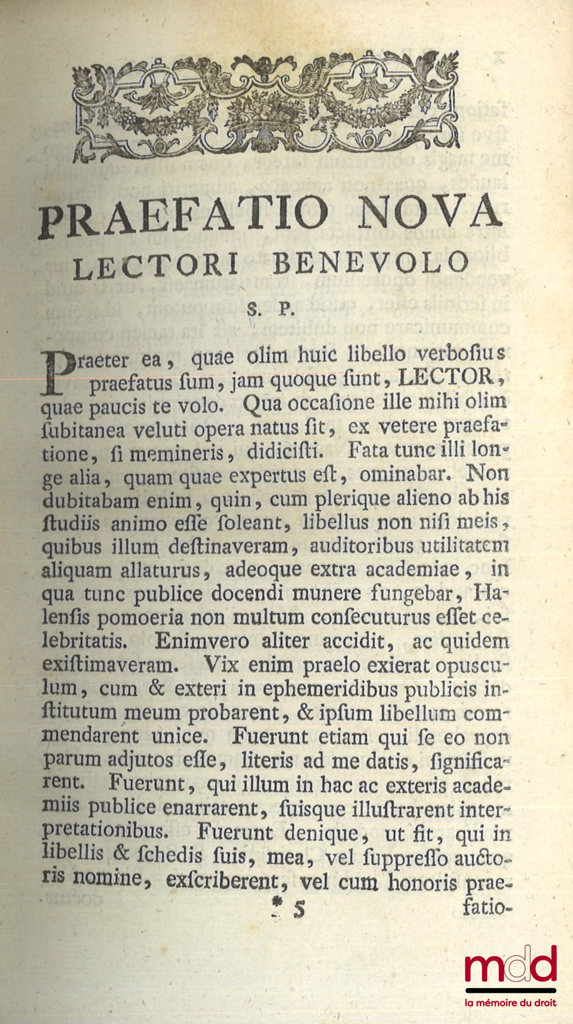 GOTTLIEB HEINECCIUS (Johann) – ANTIQUITATUM ROMANARUM IURISPRUDENTIAM ILLUSTRANTIUM SYNTAGMA SECUNDUM ORDINEM INSTITUTIONUM IUSTINIANI, Digestum in quo multa iuris romani atque auctorum veterum loca explicantur atque illustrantur, Editio quinta, Prioribus