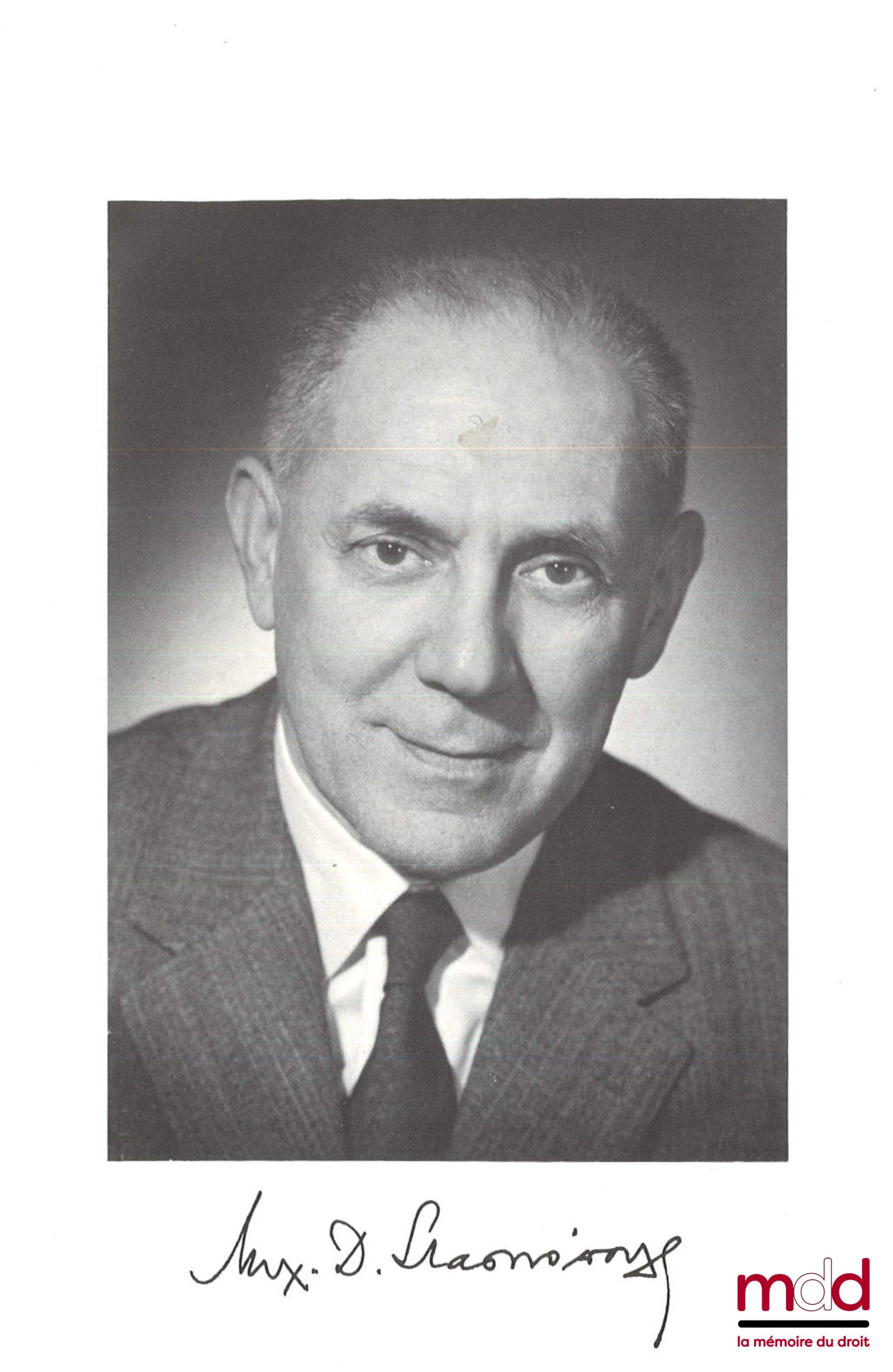[Mélanges Stassinopoulos] – MÉLANGES EN L’HONNEUR DU PROFESSEUR MICHEL STASSINOPOULOS, Avant-propos par la « Revue Hellénique de Droit Public », Notice biographique par J.-M. Auby, coll. « Lois et Justices », Problèmes de droit public contemporain
