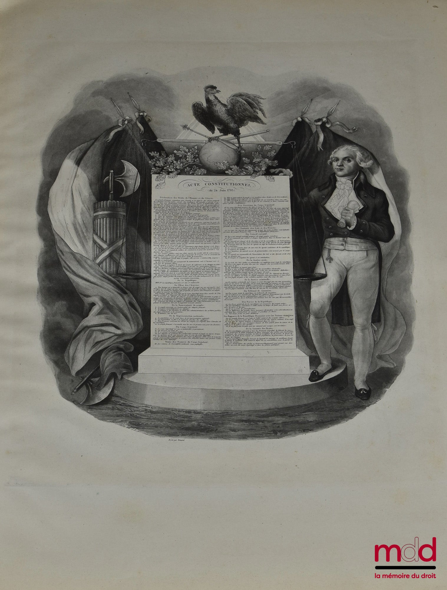 [Constitution] – PORT-FOGLIO OU ATLAS DES CONSTITUTIONS QUI ONT RÉGI LA FRANCE, Avec les portraits des hommes célèbres qui les ont fait adopter. Précédé d’un résumé de l’histoire parlementaire de France depuis 1789 jusqu’à nos jours.