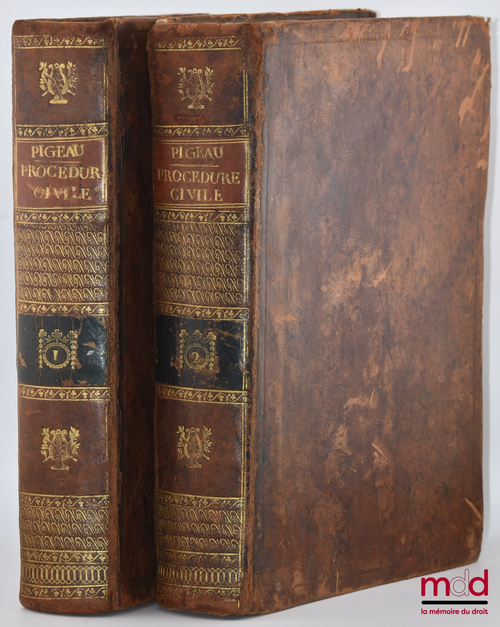 PIGEAU (Eustache-Nicolas) – LA PROCÉDURE CIVILE DES TRIBUNAUX DE FRANCE, DÉMONTRÉE PAR PRINCIPES, ET MISE EN ACTION PAR DES FORMULES, 2e éd., corrigée et augmentée