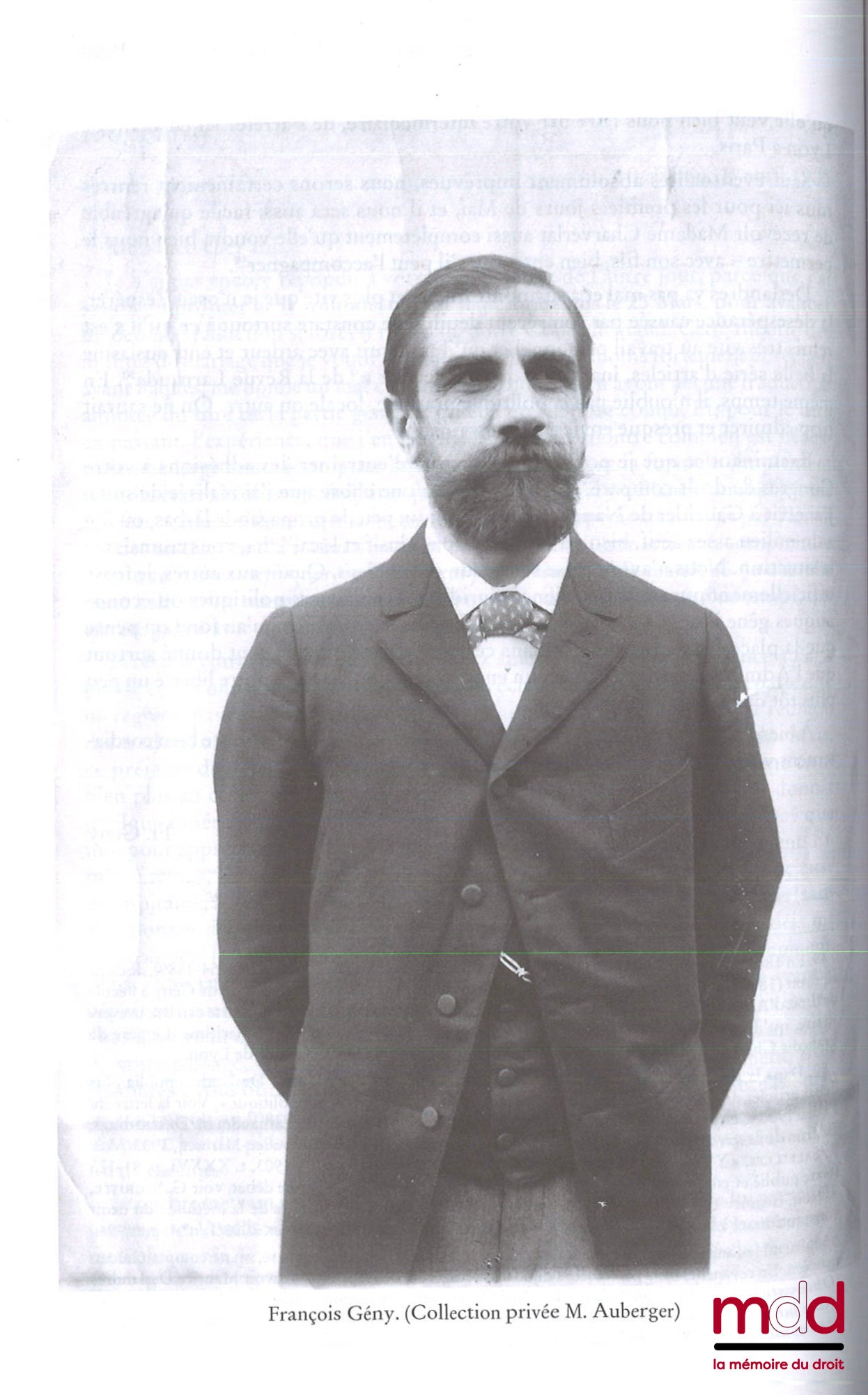 JAMIN (Christophe), AUDREN (Frédéric), BLOQUET (Sylvain) – LETTRES DE FRANÇOIS GÉNY À RAYMOND SALEILLES, Une trajectoire intellectuelle 1892 - 1912