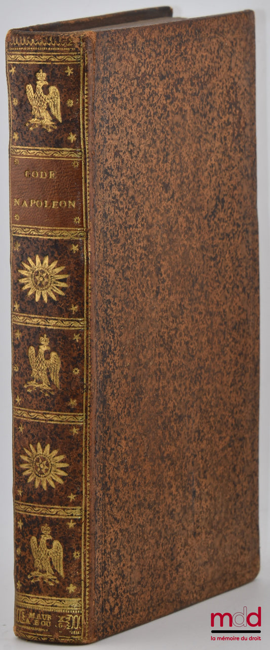 [Code civil] – CODE NAPOLÉON, Édition conforme aux changements adoptés par le Corps législatif le III septembre 1807, 2e éd.