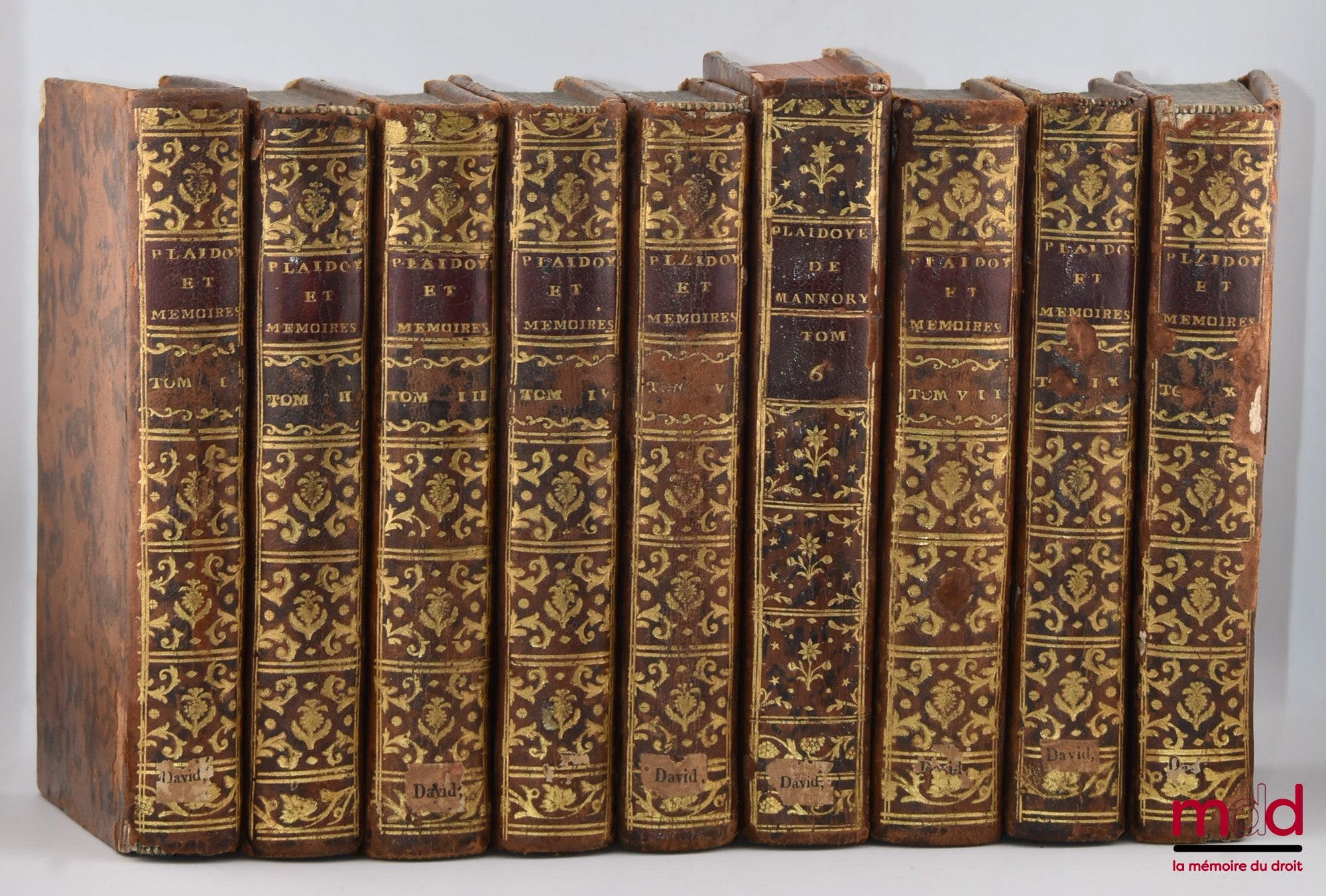 MANNORY (Louis) – PLAIDOYERS ET MÉMOIRES, Contenant des questions intéressantes, tant en matières civiles, canoniques, & criminelles, que de Police, & de commerce, avec les jugements, & leurs motifs sommaires & plusieurs discours, sur différentes matières