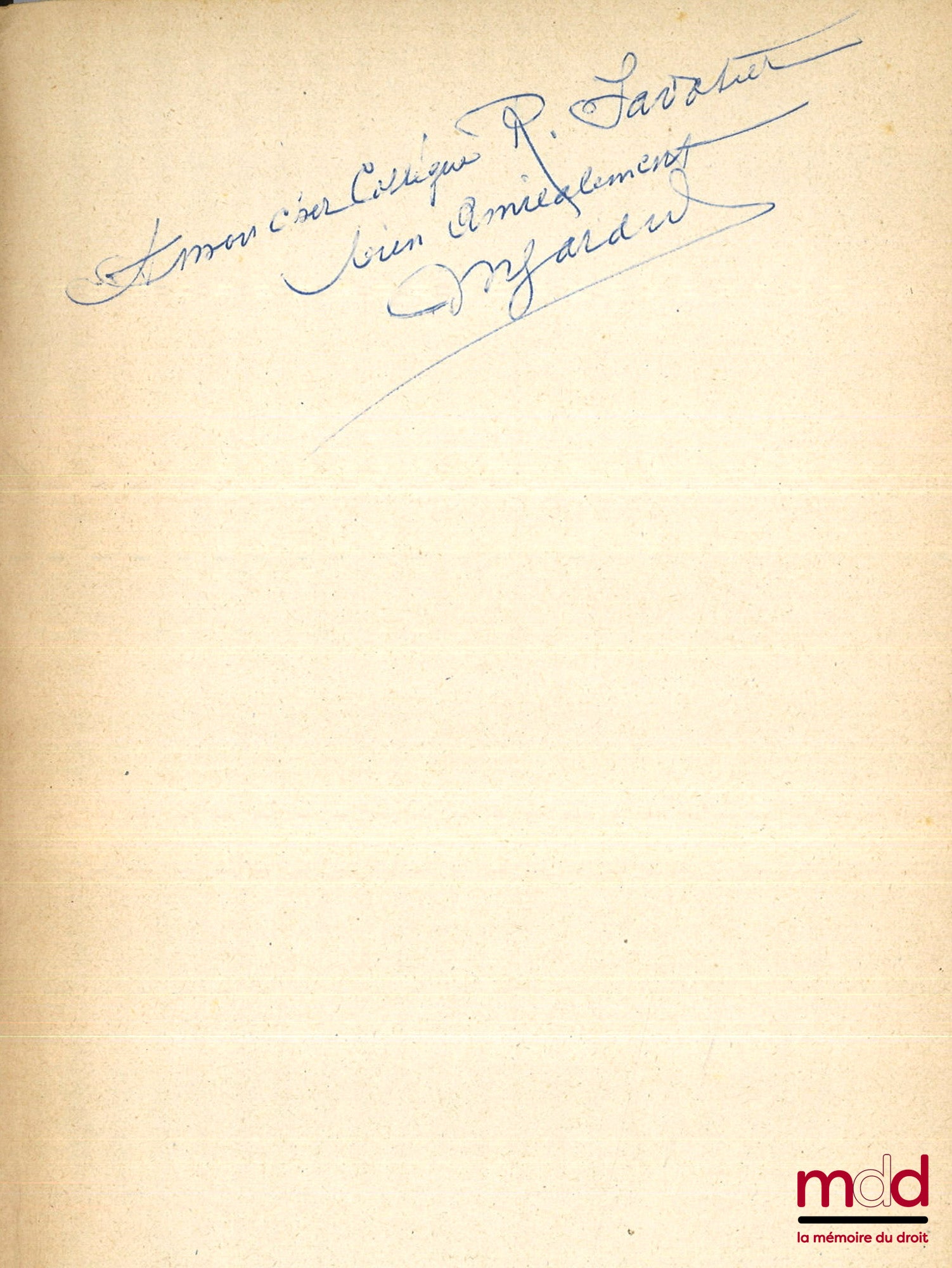 GARAUD (Marcel) – LA RÉVOLUTION ET L’ÉGALITÉ CIVILE, Avant-propos de Georges Lefebvre, Histoire Générale du Droit privé français (de 1789 à 1804), Bibl. d’Histoire du Droit publié sous les auspices de la Société d’Histoire du Droit