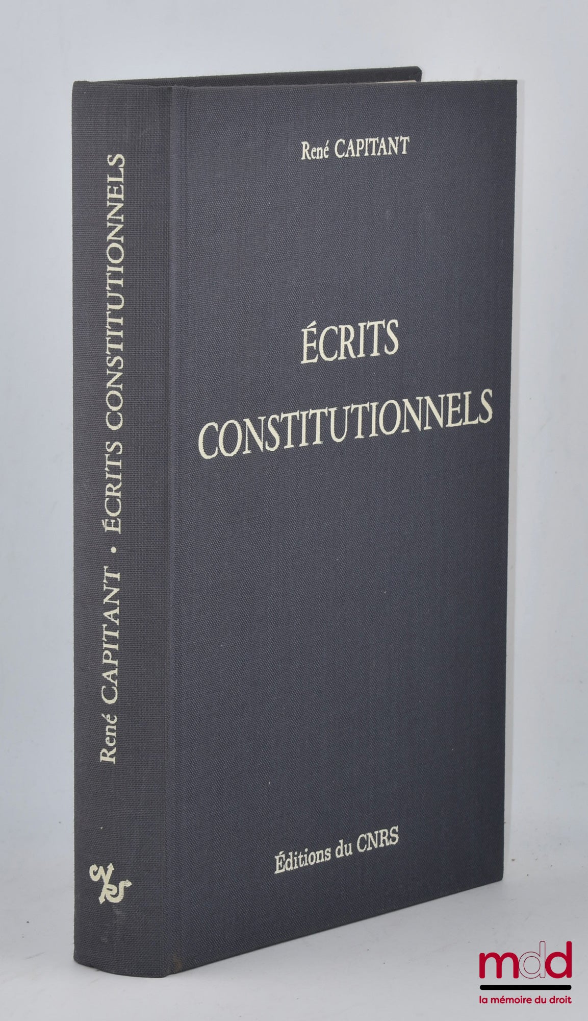 CAPITANT (René) – ÉCRITS CONSTITUTIONNELS, Préface de Marcel Waline, Choix de textes, chronologie, bibliographie et index établis par Jean-Pierre Morelou