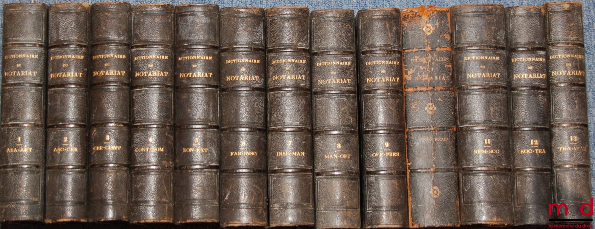 DICTIONNAIRE DU NOTARIAT par les Notaires et Jurisconsultes rédacteur du Journal des Notaires et des Avocats, 4e éd.