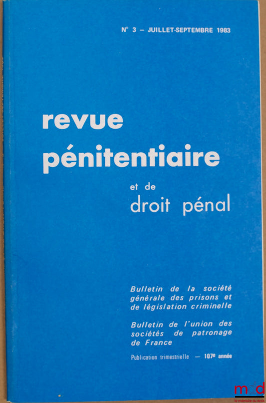 Periodical – PENITENTIARY AND CRIMINAL LAW REVIEW, Oct.-Dec. 1983