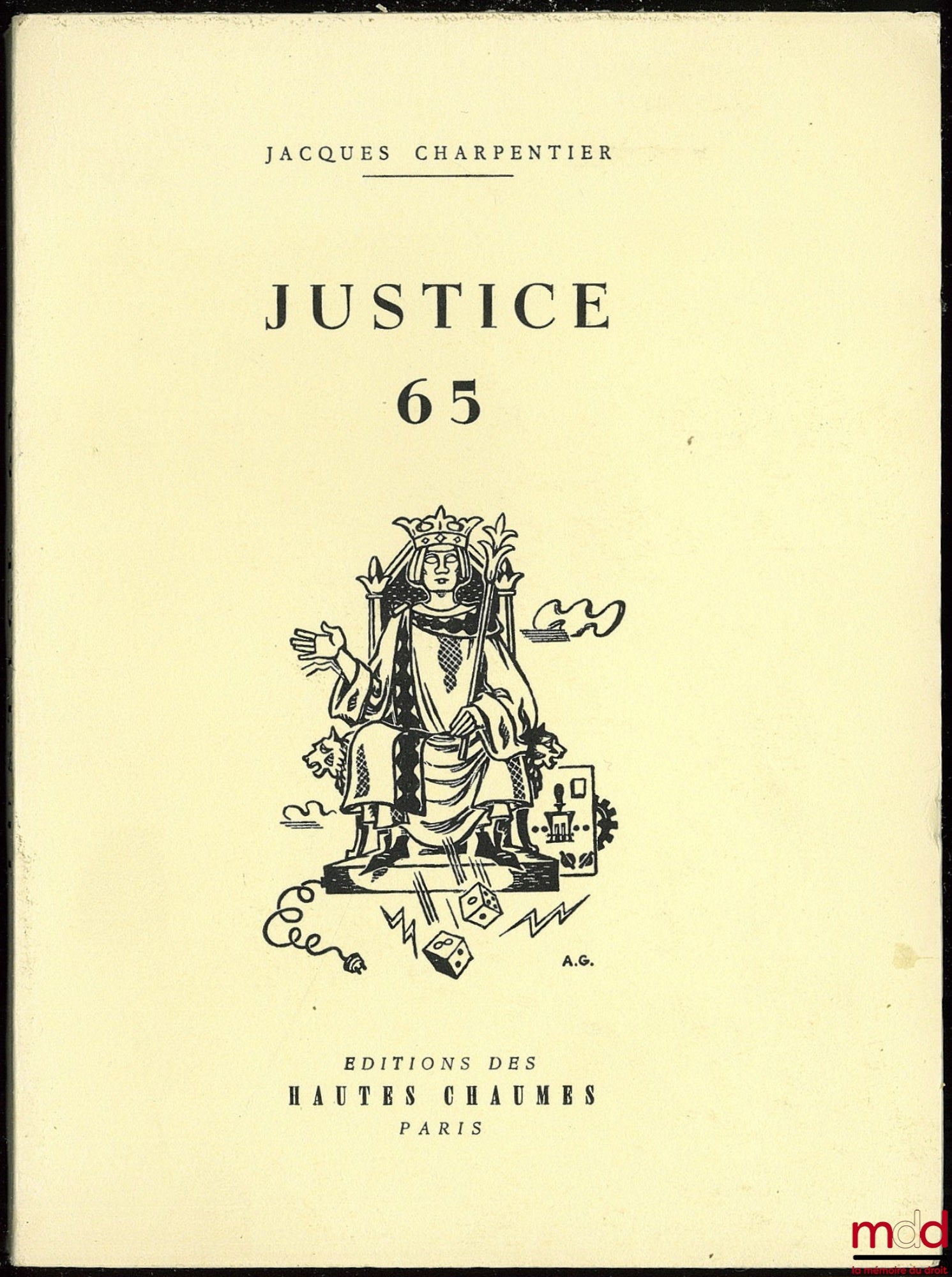 CARPENTER (Jacques) – JUSTICE 65