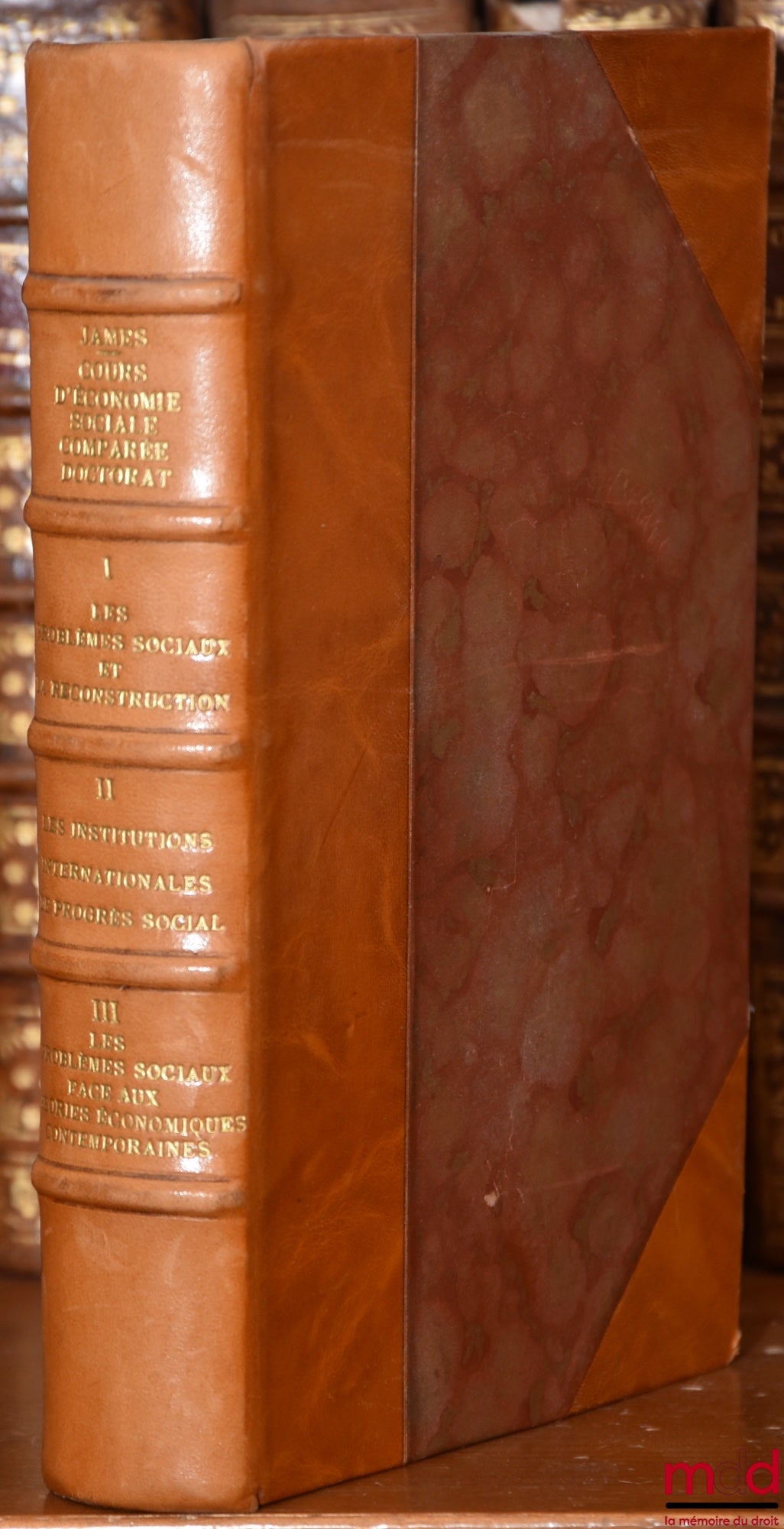 JAMES (Émile) – COURS D’ÉCONOMIE SOCIALE COMPARÉE, D.E.S. ÉCONOMIE POLITIQUE. 1947-1948 : Les problèmes sociaux et la reconstruction ; 1948-1949 : Les institutions internationales de progrès social ; 1949-1950 : Les problèmes sociaux face aux théories éco