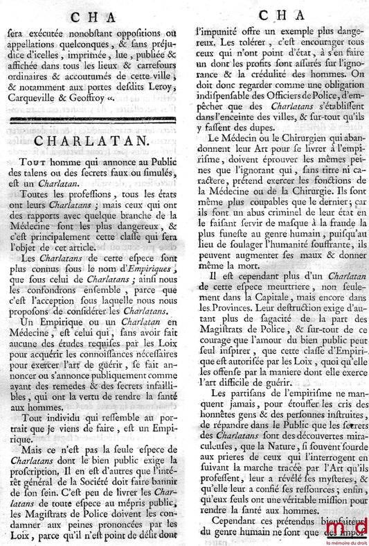 DES ESSART (Nicolas-Toussaint Le Moyne) – UNIVERSAL DICTIONARY OF POLICE